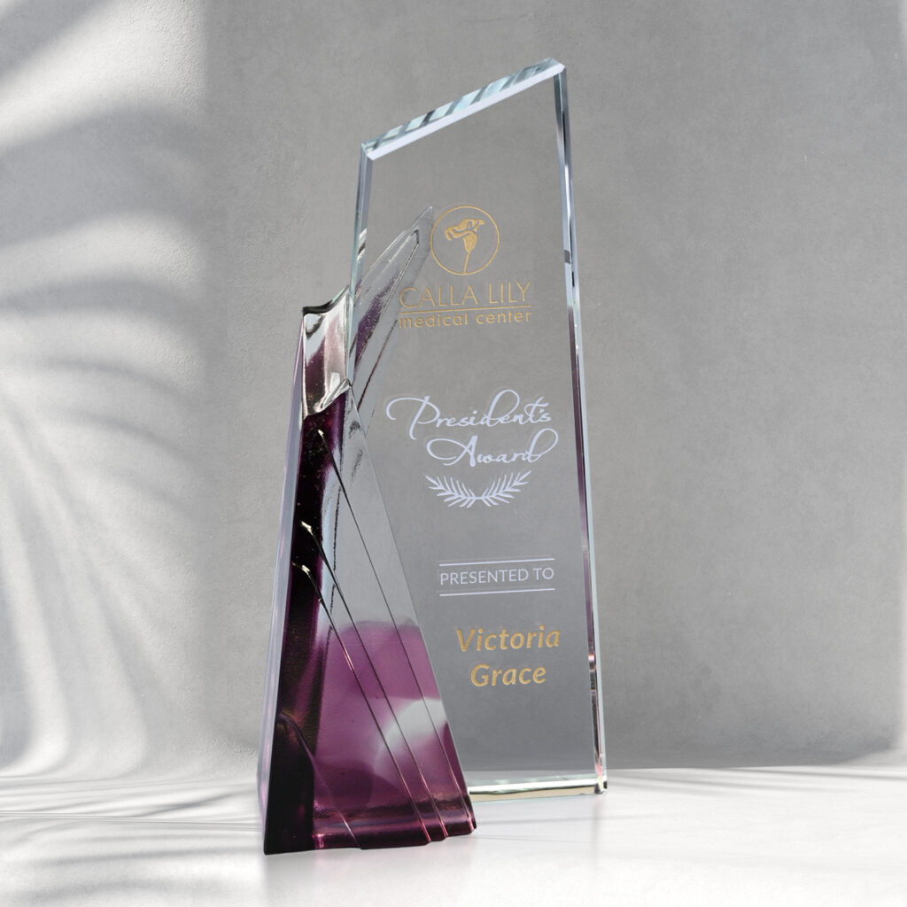 Achievement Purple Award 8-1/2"