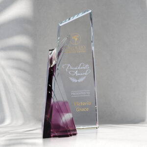 Achievement Purple Award 8-1/2"