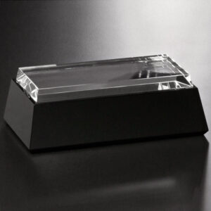 Black and Optical Crystal Base - Rectangle