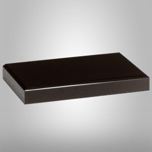 Black Glass Base 4" x 6"