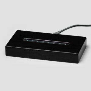 Black Piano Finish Lighted Rectangle Base 6-1/2"