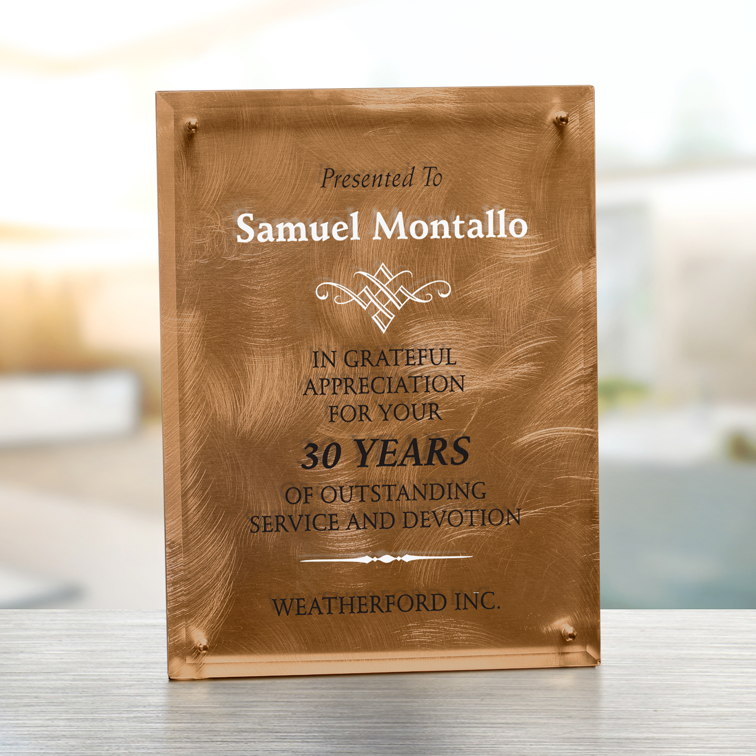 Bronze Alloy Plaque 7" x 9"