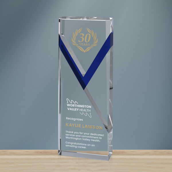 Celebrate Blue Award 8-1/4"