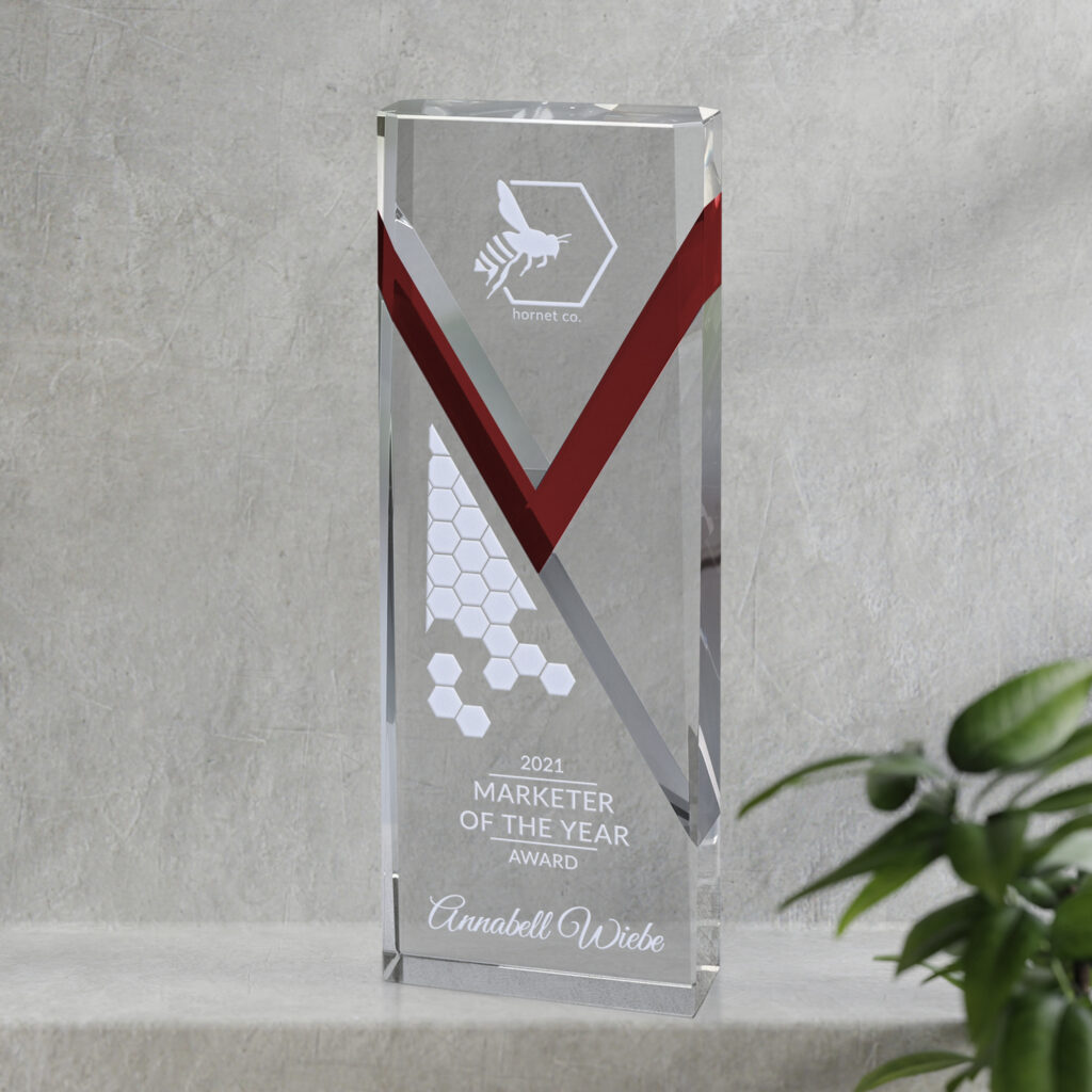 Celebrate Red Award 8-1/4"
