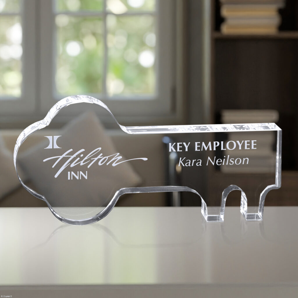 Crystal Key 6" W