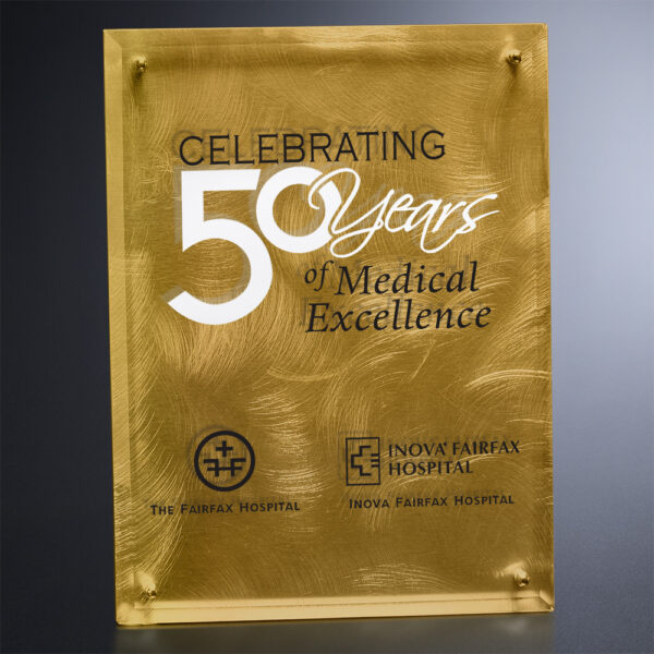 Gold Alloy Plaque 9" x 12"
