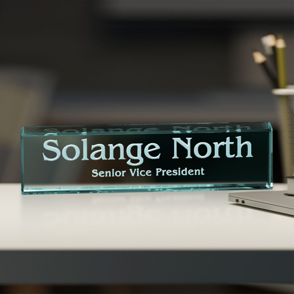 Jade Nameplate 8" W