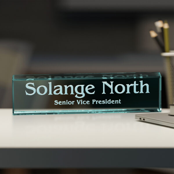 Jade Nameplate 8" W