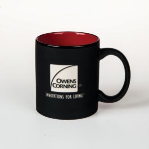 11oz Mondrian Mug - Black/Red