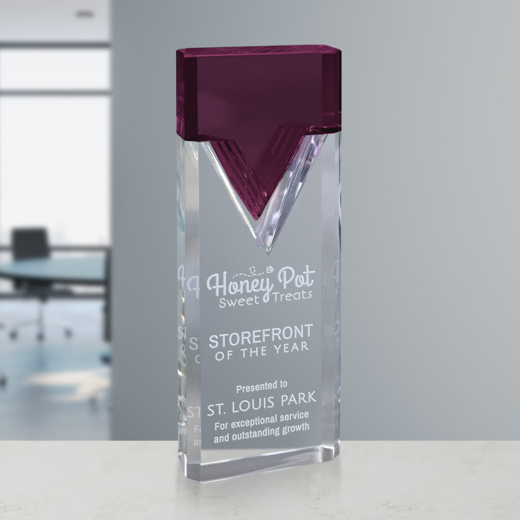 Nobility Purple Award 8-3/4"