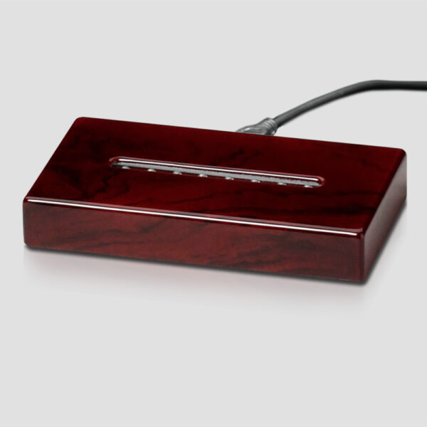 Rosewood Piano Finish Lighted Rectangle Base 6-1/2"