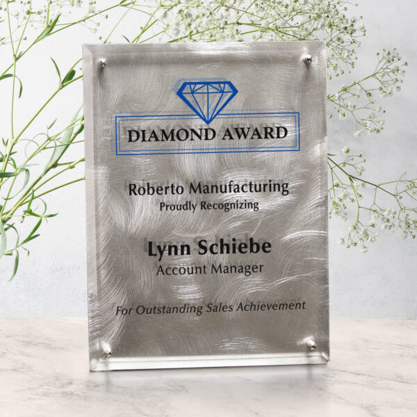 Silver Alloy Plaque 8" x 10"