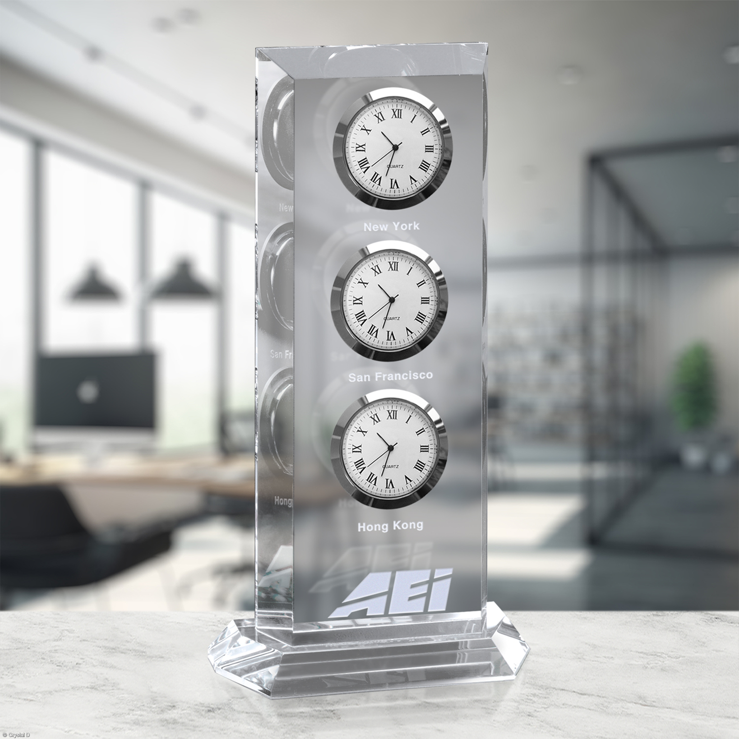Trilogy Clock 9"