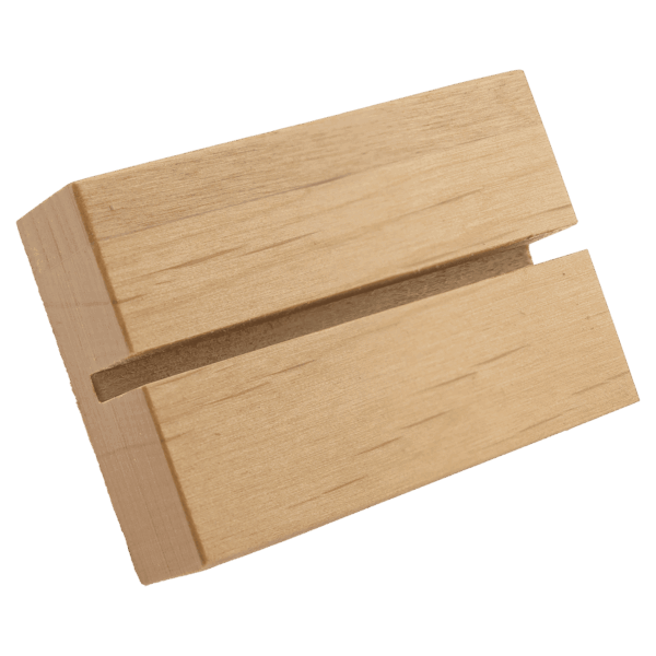 2" x 3" Alder Base with 5/32" Slot