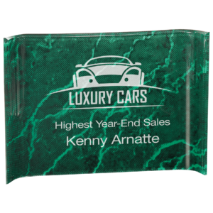 10" x 7" Green Marbleized Acrylic Crescent