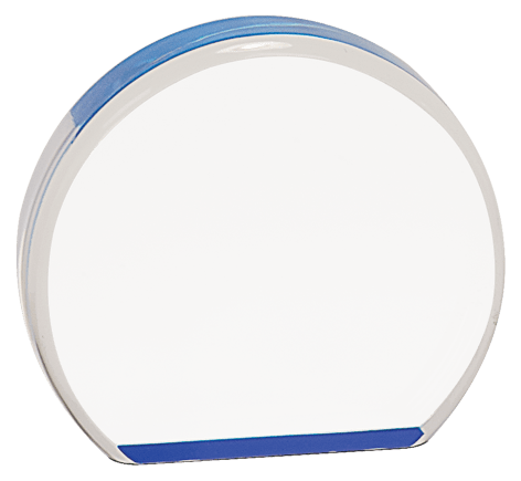3 1/2" Blue Acrylic Circle