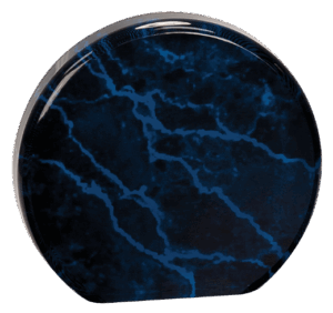 5 1/2" Blue Marble Acrylic Circle