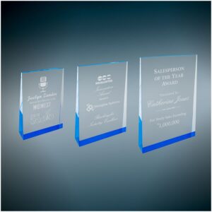 Blue Acrylic Wedge Sample Set