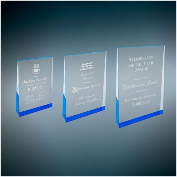 Blue Acrylic Wedge Sample Set