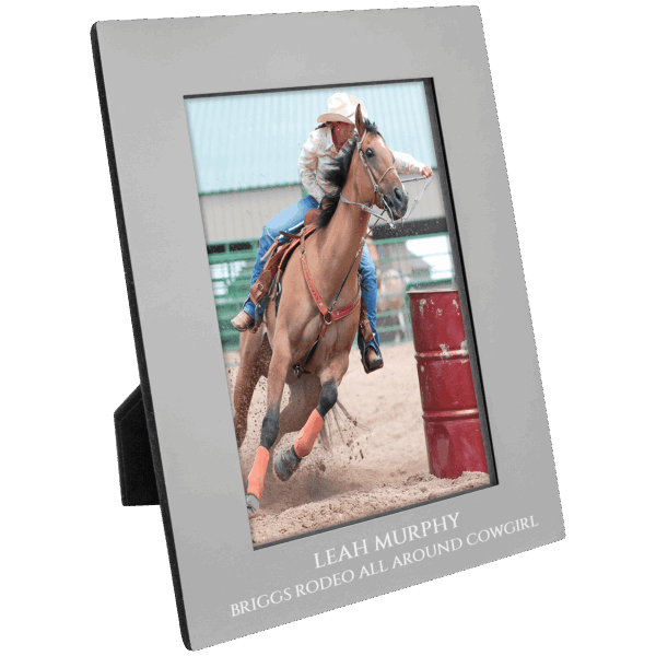 4" x 6" Gray Aluminum Photo Frame