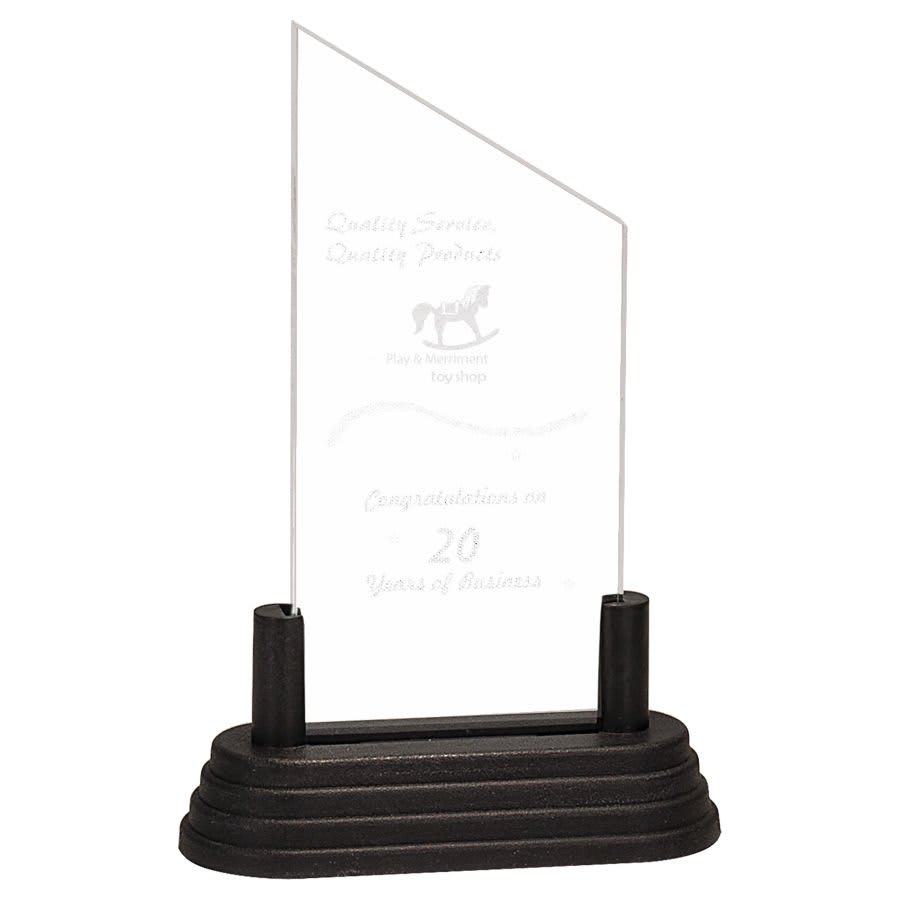 3" x 6" Clear Peak Pop-In Acrylic (Base not included)