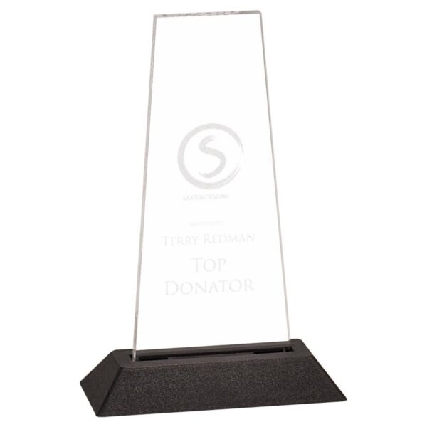 3" x 5" Clear Prism Pop-In Acrylic (Base not included)