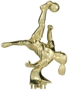 5" Female Bicycle Kick Soccer Inst-Award Figure