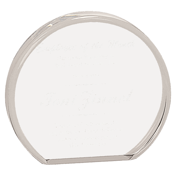 5" x 4 1/2" Clear Round Acrylic