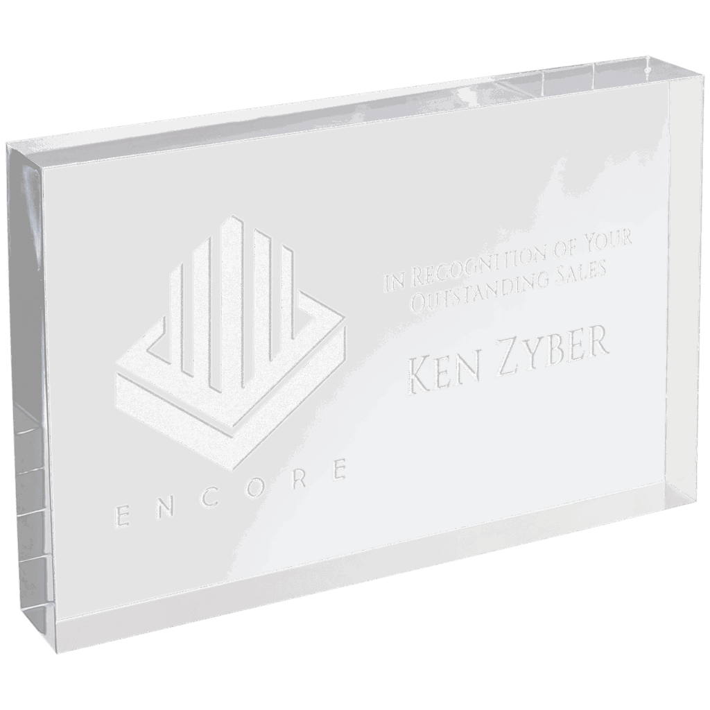 4" X 6" Clear Rectangle Square Cut Acrylic