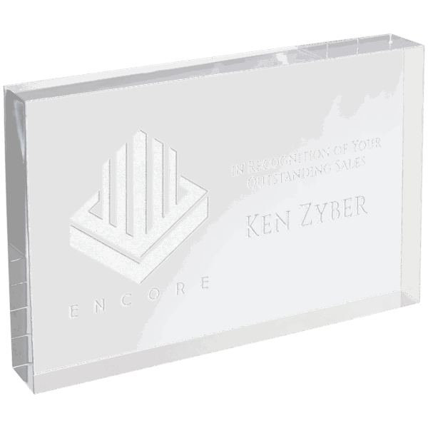4" X 6" Clear Rectangle Square Cut Acrylic