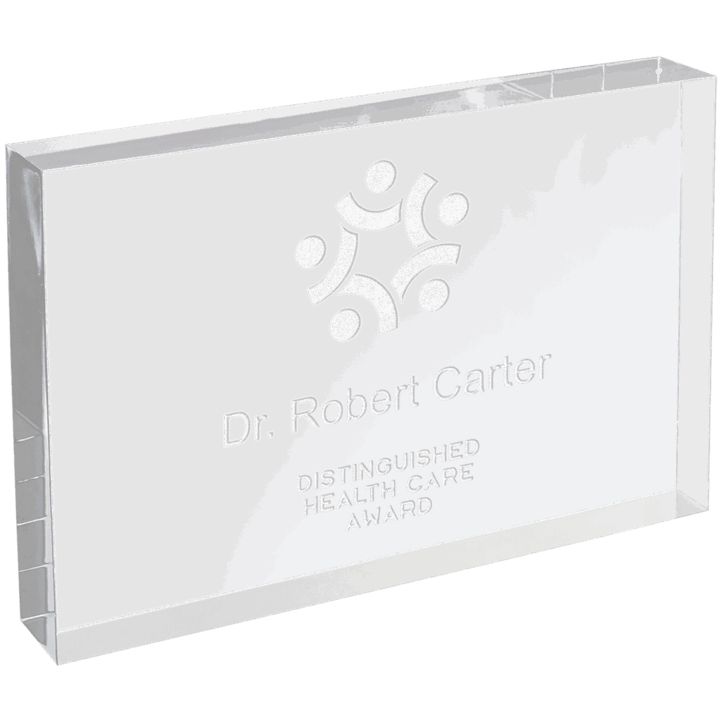 5" X 7" Clear Rectangle Square Cut Acrylic