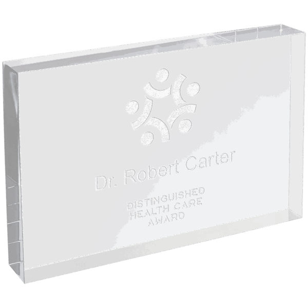 5" X 7" Clear Rectangle Square Cut Acrylic