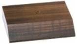 3 1/8" x 4" Cherry Finish Centerhole Countersunk Slant Front Trophy Base