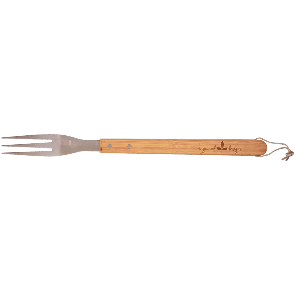 16 1/4" Bamboo Barbeque Fork