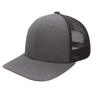 Charcoal/Black BrimCo Classic 6-Panel Trucker Hat