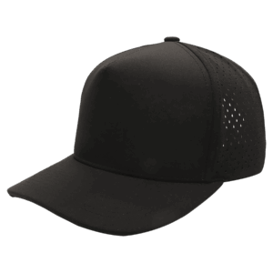 Black/Black BrimCo 5-Panel Performance Hat