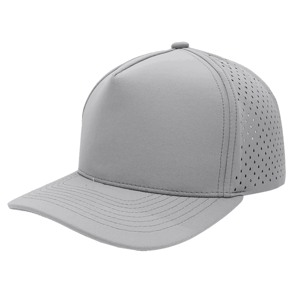 Light Gray/Light Gray BrimCo 5-Panel Performance Hat