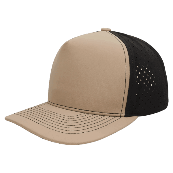 Desert Tan/Black BrimCo 5-Panel Performance Hat