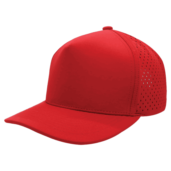 Red/Red BrimCo 5-Panel Performance Hat