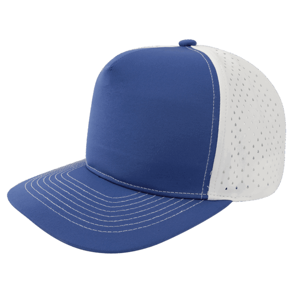 Royal Blue/White BrimCo 5-Panel Performance Hat