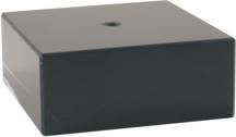 6" x 2" Black Genuine Marble Cup Base