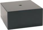 2 3/4" x 1 1/2" Black Genuine Marble Cup Base