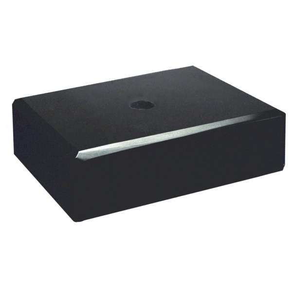 2 1/2" x 3 1/2" Black Centerhole Countersunk Trophy Marble