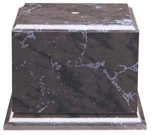 5 1/2" x 4" Black Marble Finish Cup Base