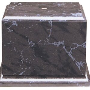 5 1/2" x 4" Black Marble Finish Cup Base