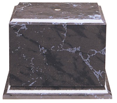5 1/2" x 4" Black Marble Finish Cup Base