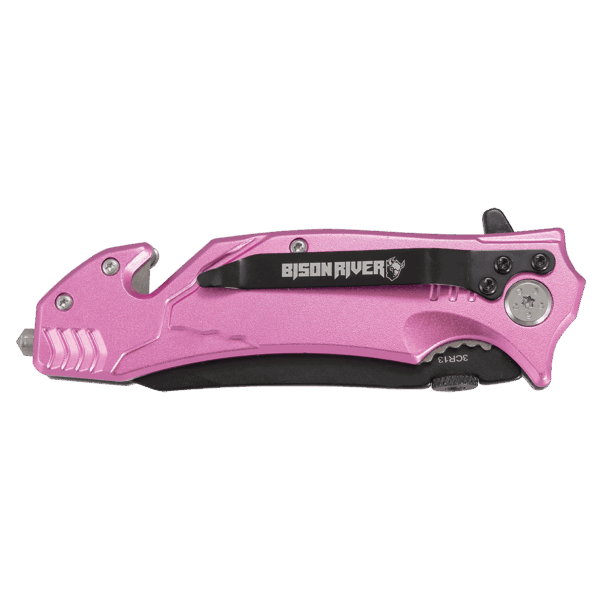 Bison River 4 1/2" Pink Rescue Knife