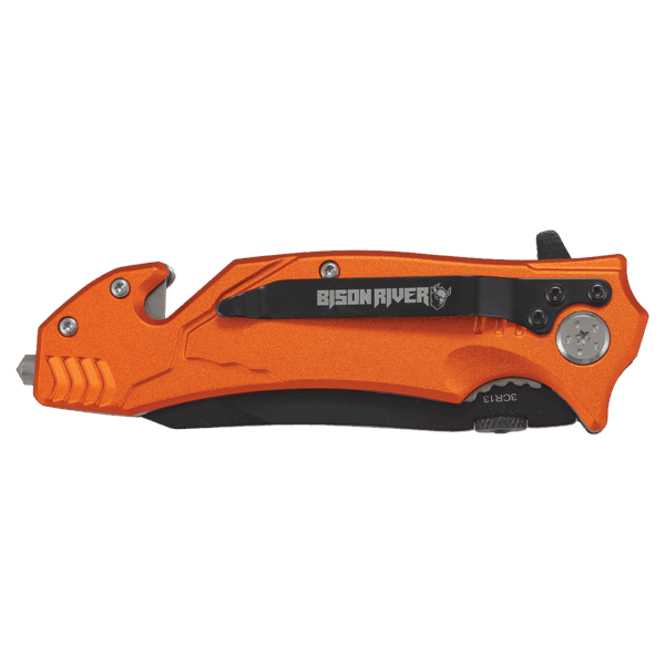 Bison River 4 1/2" Orange Rescue Knife