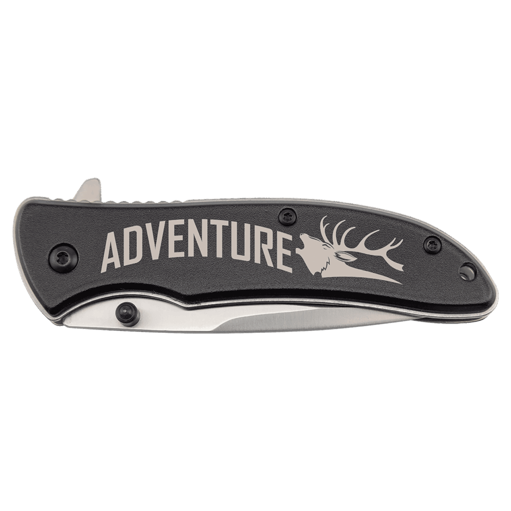 Bison River 4 1/4" Black Everyday Carry Knife