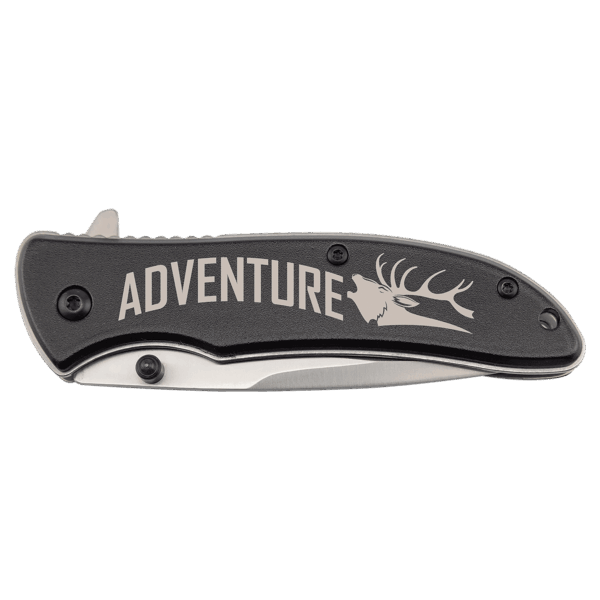 Bison River 4 1/4" Black Everyday Carry Knife